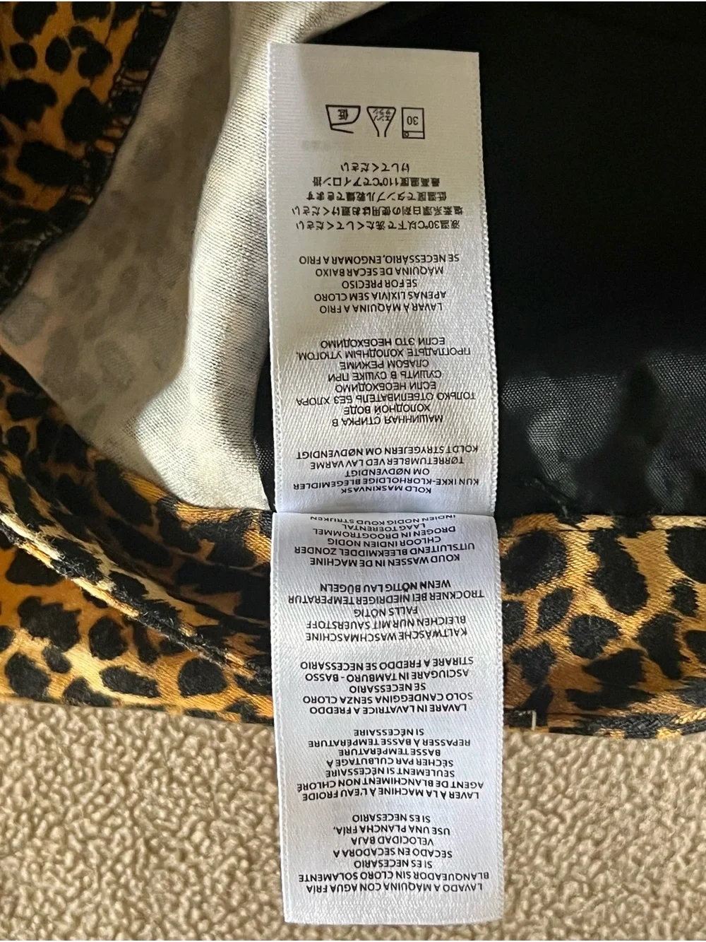 Michael Kors Leopard Print Straight Leg Stretch Pants - Size 10